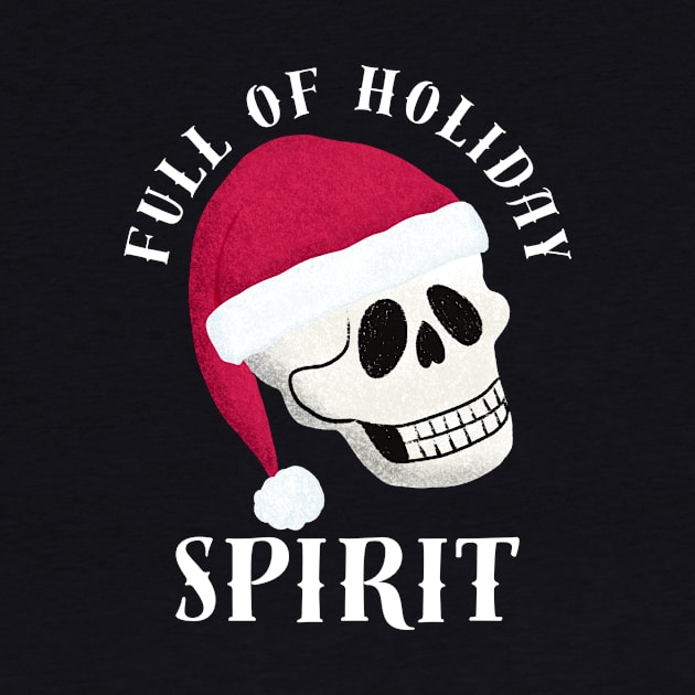 Holiday Spirit Skull by Midnight Pixels